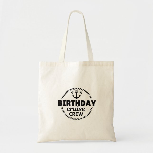 Tote Bag Équipage de croisière d'anniversaire (Devant)