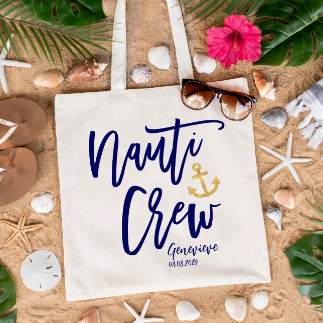 Tote Bag Équipage Marin | Demoiselle d'Honneur Naútico (Créateur téléchargé)