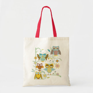 Tote Bag Équipage mignon de hiboux