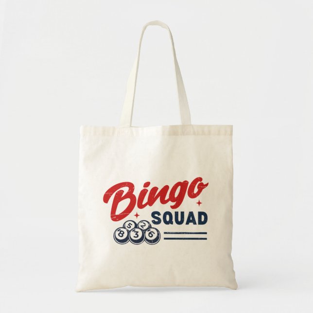 Tote Bag Équipe de Bingo (Devant)