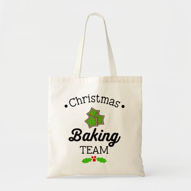 Tote Bag équipe de biscuits de noël échange de gingembre (Devant)