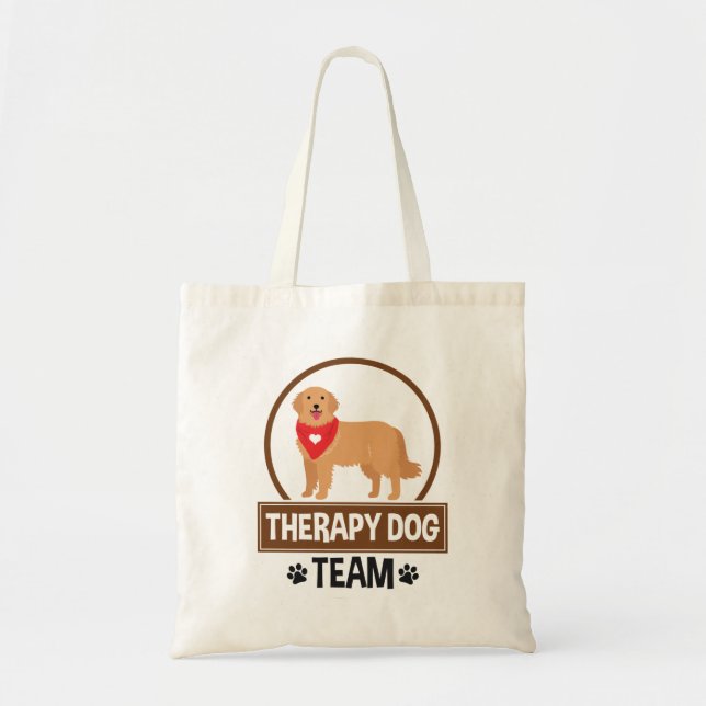 Tote Bag Équipe de chien thérapeutique (Devant)