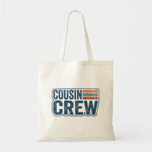 Tote Bag Équipe de cousins rétro Cadeaux de réunion de fami