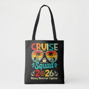 Tote Bag Équipe de croisière 2026 Vacances d'été en famille
