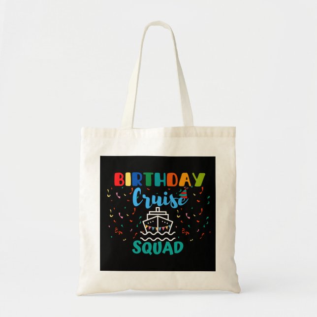 Tote Bag Équipe de croisière d'anniversaire (Devant)