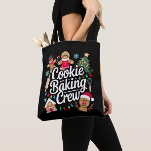 Tote Bag Équipe de fabrication de biscuits de Noël Renne en