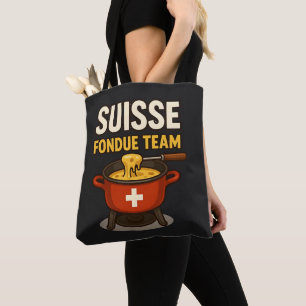 Tote Bag équipe de fondue suisse