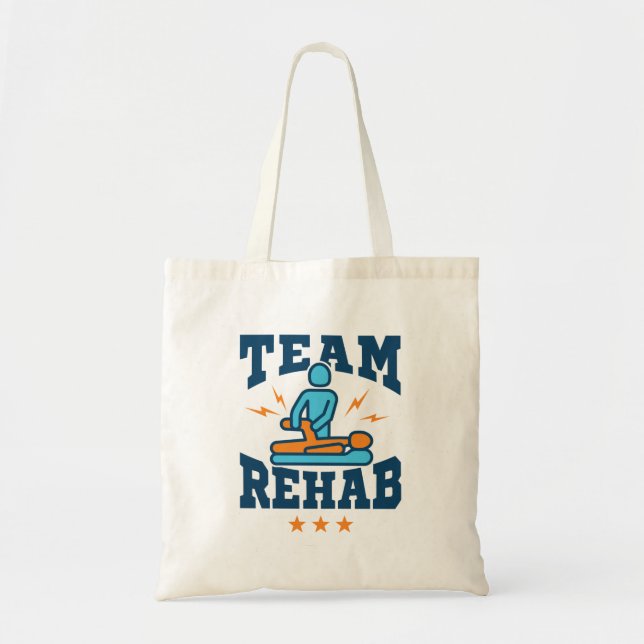 Tote Bag Équipe de réadaptation physiothérapeute Personnel  (Devant)