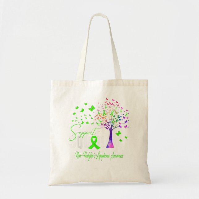 Tote Bag Équipe De Soutien Pour La Sensibilisation Au Lymph (Devant)