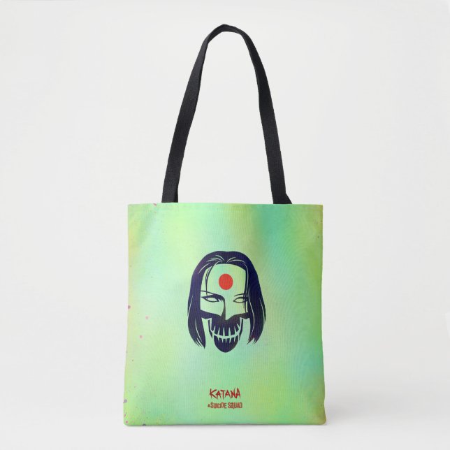 Tote Bag Équipe de suicide | Icône de tête Katana (Devant)