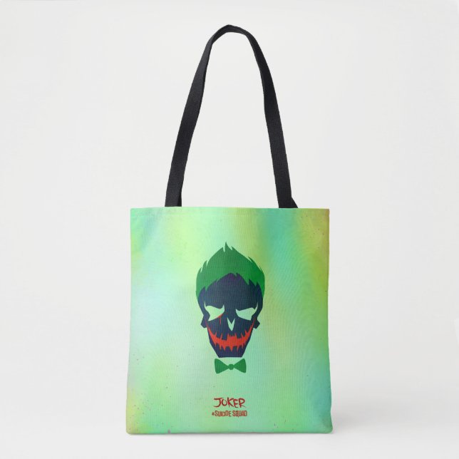 Tote Bag Équipe de suicide | Icône Tête de joker (Devant)