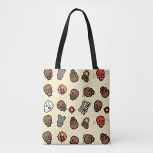 Tote Bag Équipe de suicide   Motif Emoji