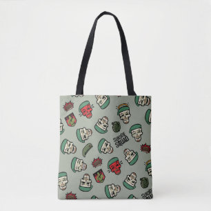 Tote Bag Équipe de suicide   Motif Emoji Drapeau Rick