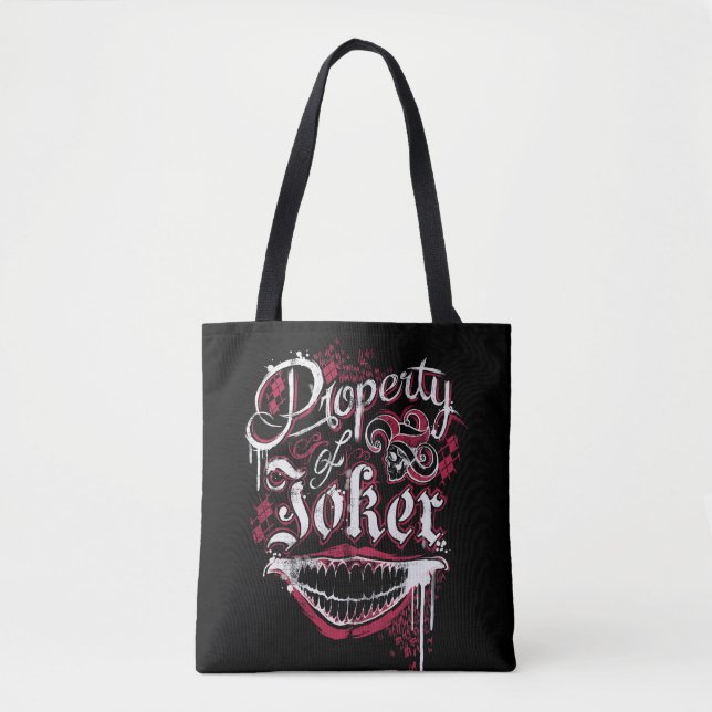 Tote Bag Équipe de suicide | Propriété de Joker (Devant)