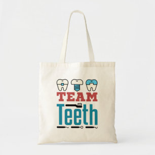 Tote Bag Équipe Dents Escouade dentaire Personnel Dentiste 