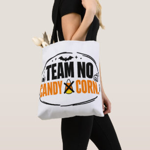 Tote Bag Équipe drôle pas de maïs de Halloween