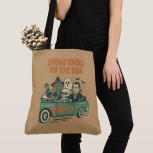 Tote Bag Équipe Halloween : Monstre en Route