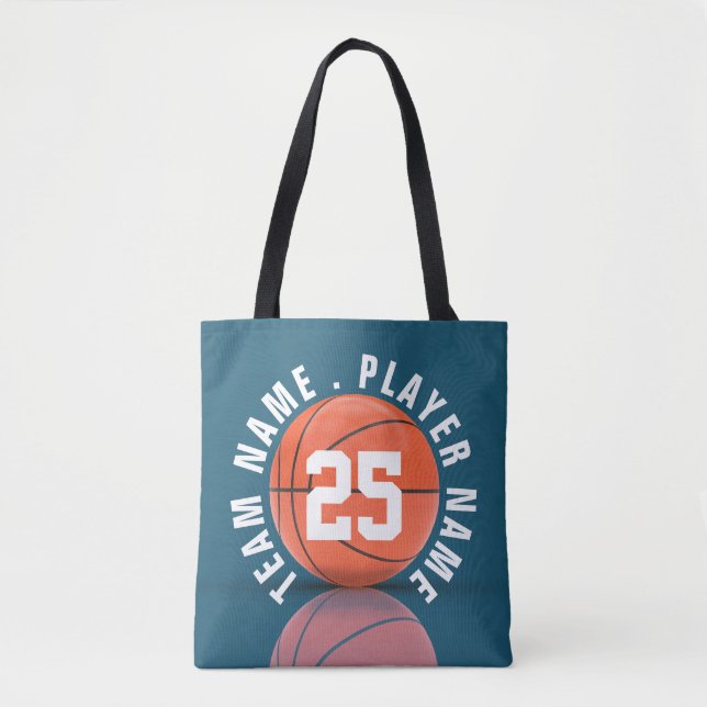 Tote Bag Équipe personnalisée de basket-ball (Devant)