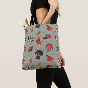 Tote Bag Équipement sportif de football avec Motif aliment