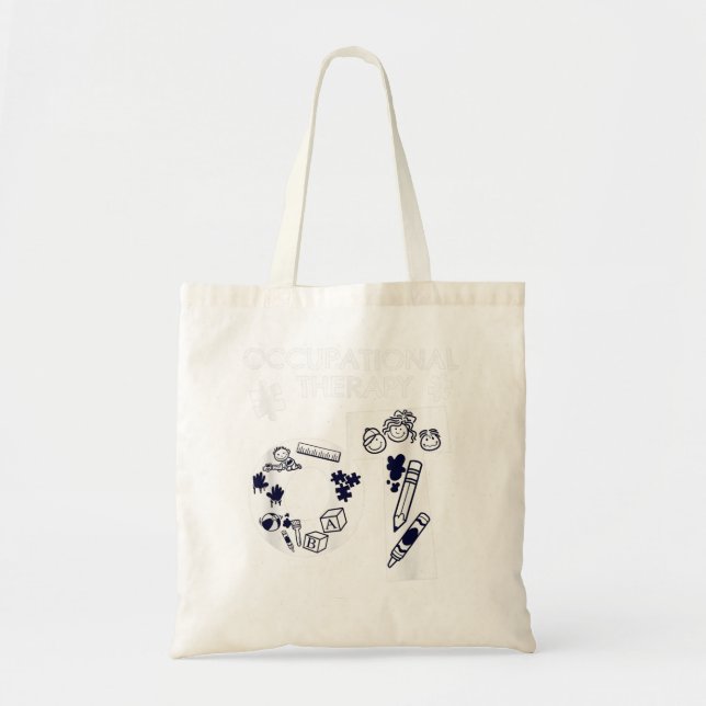 Tote Bag Ergothérapeute-cadeau ergothérapie O (Devant)