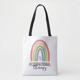 Tote Bag ergothérapie OT Thérapiste Arc-en-ciel