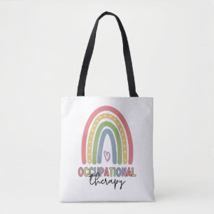 Tote Bag ergothérapie OT Thérapiste Arc-en-ciel