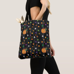 Tote Bag Eric Carle Halloween Polka Motif