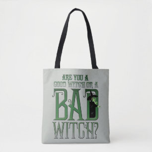 Tote Bag Es-Tu Une Bonne Sorcière Ou Une Mauvaise Sorcièr