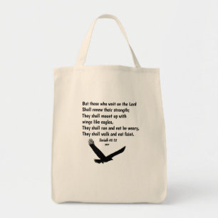 Tote Bag Ésaïe 40:31 Bible Verse Écriture