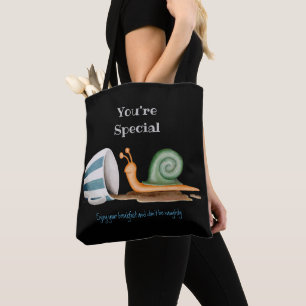 Tote Bag Escargot et tasse rayée