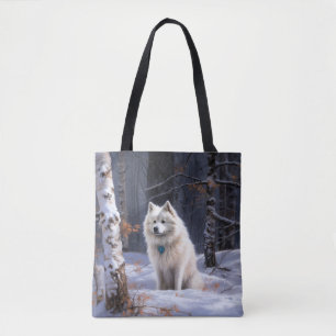 Tote Bag Eskimo Américain Noël sous la Neige