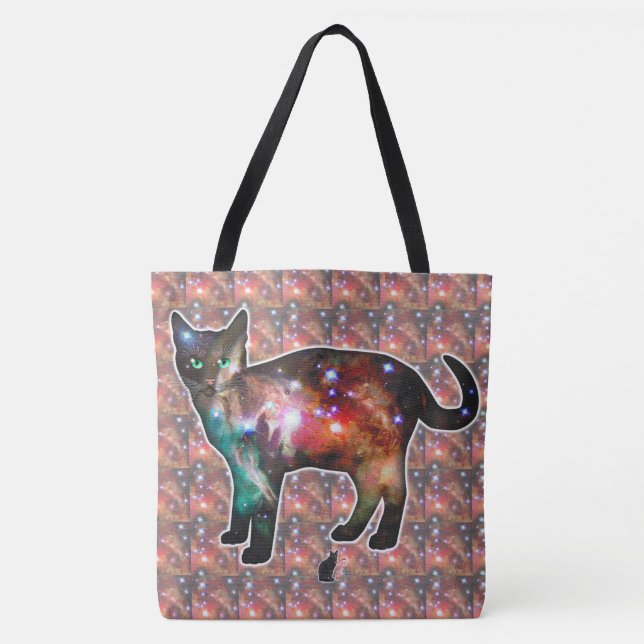 Tote Bag Espace De Démarrage En Chat (Devant)