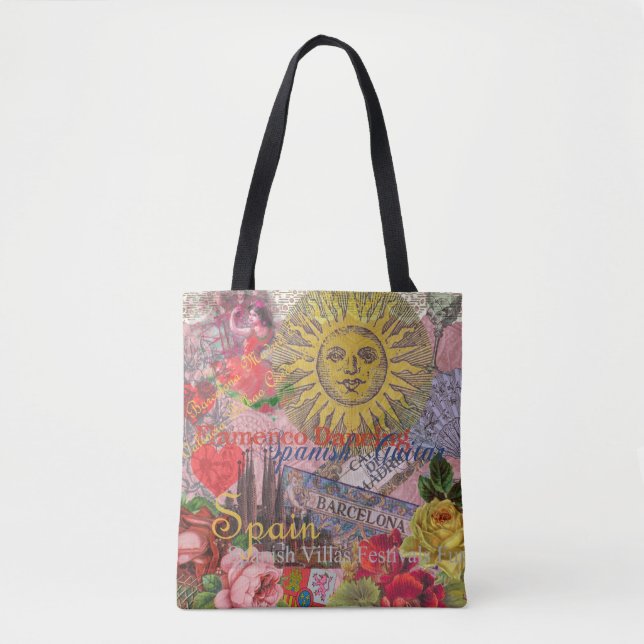 Tote Bag Espagne Sunshine Espagnol Travel Art (Devant)
