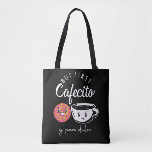Tote Bag Espagnol Coffee Lover Pun drôle de caféine toxic