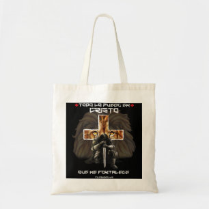 Tote Bag Español Espagnol Cadeaux Chrétiens Croix Lion Fili