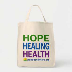 Tote Bag Espoir, guérissant, couleur d'épicerie de santé
