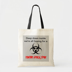Tote Bag "Espoirs pour une apocalypse" Fourre-tout de zombi