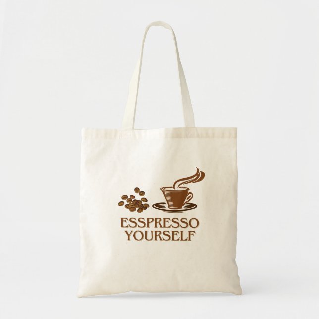 Tote Bag Espresso Vous-Même Conception De Café-Cup (Devant)