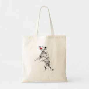 Tote Bag Esprit ludique avec une Pop de Rouge