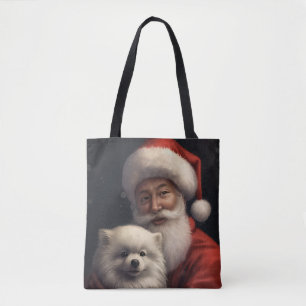 Tote Bag Esquimau américain avec Noël Festif du Père Noël