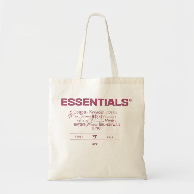 Tote Bag ESSENTIALS carat edition - Kpop fanmade (Devant)