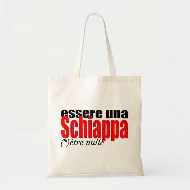 Tote Bag Essere una Schiappa être en français Fourre-tout B (Devant)