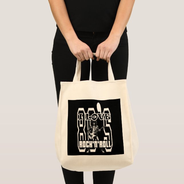 Tote Bag Estampa Rock - I Love 80s Rock’n’Roll – Bolsas (Devant (produit))