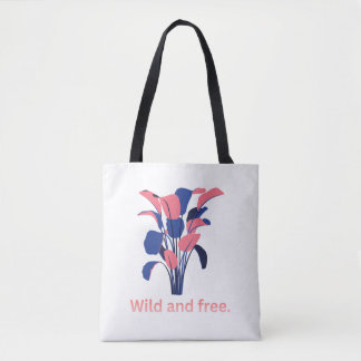 Tote Bag esthétique botanique 'Sauvage et libre'