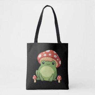 Tote Bag esthétique de grenouille Cottagecore Grenouille mi