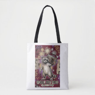 Tote Bag Esthétique Rétro Vintage de Raton Laveur Sauvage e