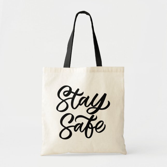 Tote Bag Et Restez en sécurité (Devant)