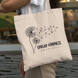 Tote Bag Étaler La Douceur Comme Un Papillon Dandelion Pers