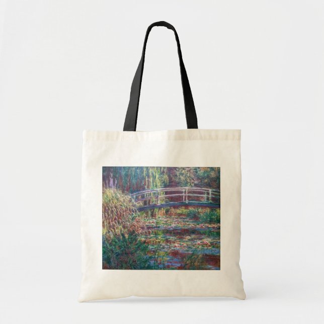 Tote Bag Etang Lily (Harmonie Rose), Monet (Devant)