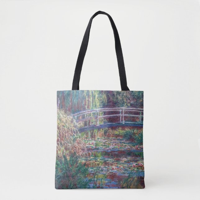 Tote Bag Etang Lily (Harmonie Rose), Monet (Devant)